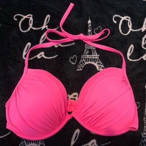 Hot Pink Push Up Bathing Suit Top